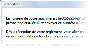 Numro de machine